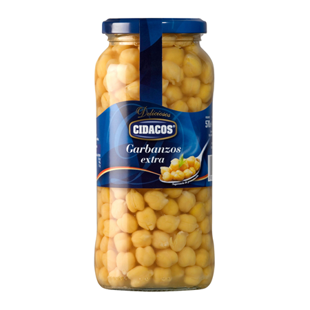 garbanzos cocidos cidacos fco570 gr