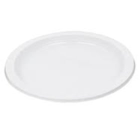 plato blanco llano reutilizable 22cm 120 uds