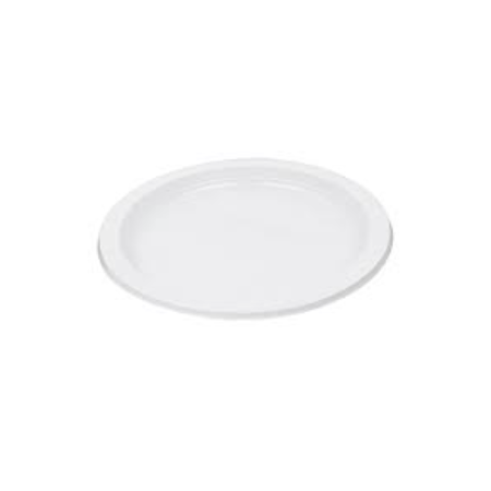 plato blanco llano reutilizable 22cm 120 uds