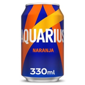 aquarius naranja lata 330 cc